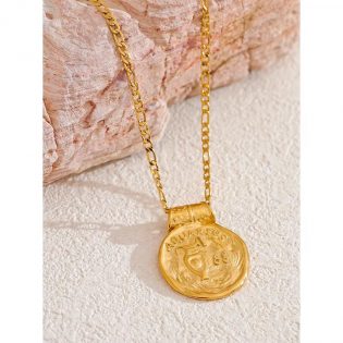 Coastal Gold Coin Necklace