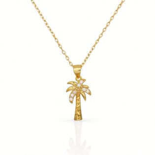 Gold Palm Necklace